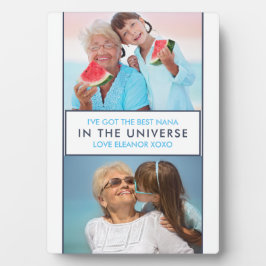 最高の宇宙のナパーソナライズされたナ – Two Photo フォトプラーク