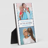 最高の宇宙のナパーソナライズされたナ – Two Photo フォトプラーク (側面)