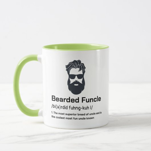 最高の定義おもしろいBearded関数 マグカップ (左)