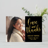 最高の実在フォイル卒業サンキューカード 箔招待状 (立ち正面)