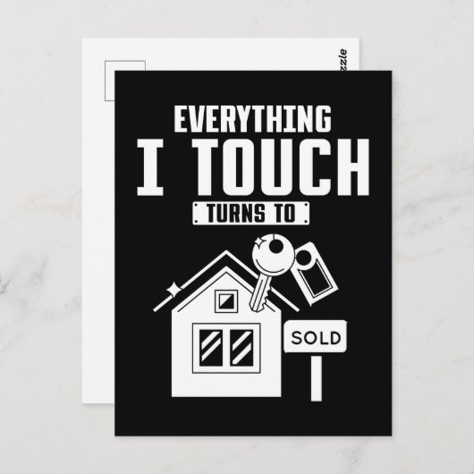 最高の実在不動産業者 ポストカード (正面/裏面)