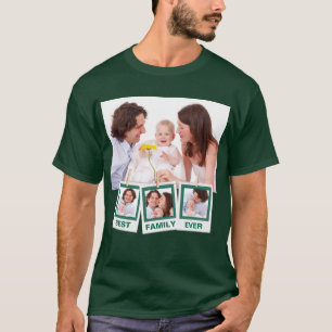 最高の家族のカスタムInstagram4枚のフォトコラージュ Tシャツ
