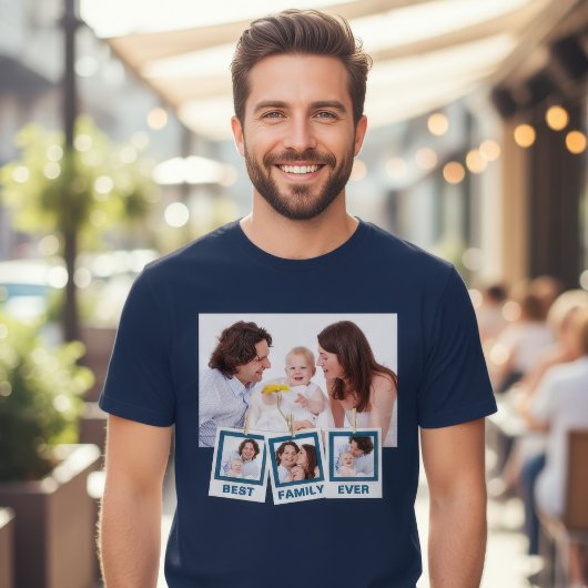 最高の家族のカスタムInstagram4枚のフォトコラージュ Tシャツ