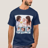 最高の家族のカスタムInstagram4枚のフォトコラージュ Tシャツ (正面)