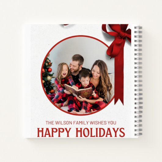 最高の家族のメリークリスマススパイラルノート ノートブック (裏面)