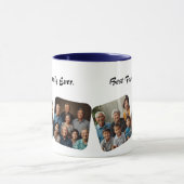 最高の家族パーソナライズされた写真マググ マグカップ (中央)