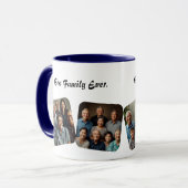 最高の家族パーソナライズされた写真マググ マグカップ (正面左)