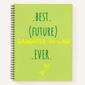 最高の将来の義理の娘の贈り結婚物 ノートブック (正面)