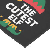 最高の小妖精や小人マッチングファミリークリスマス ショートテーブルランナー (コーナー)