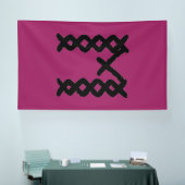 最高の屋外バナー。大きい。黒。無地またはカスタム！ 横断幕 (トレードショー)