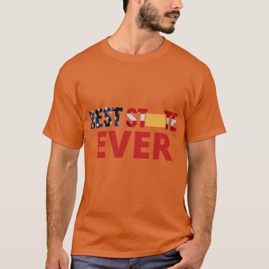 最高の州はカンザスの特大 Tシャツ (正面)