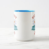 最高の帆船パパ父の日 ツートーンマグカップ (中央)