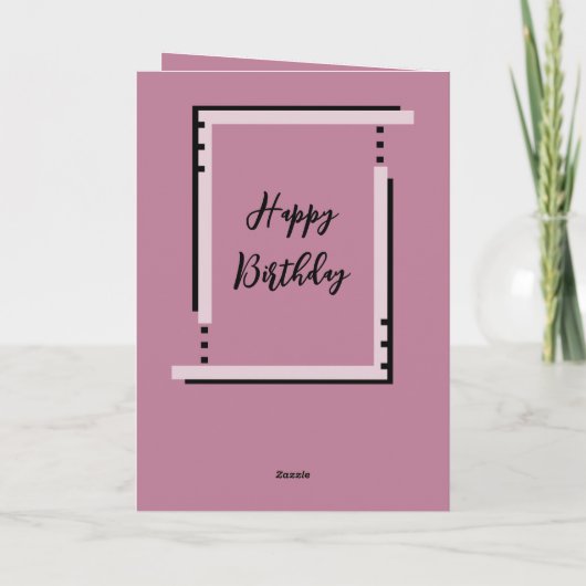 最高の希望にフォトラベンダー誕生日を追加 カード (裏面)