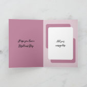 最高の希望にフォトラベンダー誕生日を追加 カード (内部)