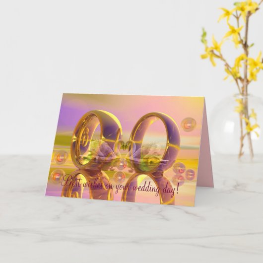 最高の希望書 カード (黄色い花)