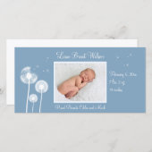 最高の希望!!!誕生のお知らせ2 （青） 案内状 (正面/裏面)