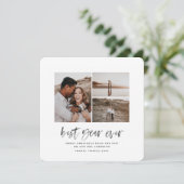 最高の年の水彩写真コラージュ シーズンカード (スタンド正面)