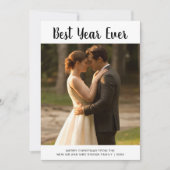 最高の年を祝う 遊び心あふれるホリデー カップルカード シーズンカード (正面)