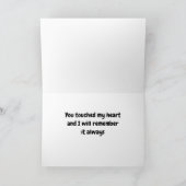 最高の幸せを願っています　そしてさようならカード カード (内部)