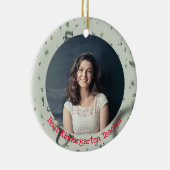 最高の幼稚園先生カスタム文字年写真 セラミックオーナメント (右)