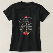 最高の幾何学Math Science先生クリスマスツリー Tシャツ (デザイン正面)