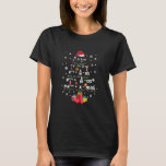 最高の幾何学Math Science先生クリスマスツリー Tシャツ<br><div class="desc">最高の幾何学Math Science先生クリスマスツリーSantaクリスマスTシャツ</div>