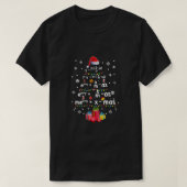 最高の幾何学Math Science先生クリスマスツリー Tシャツ (デザイン正面)