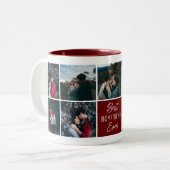 最高の彼氏の写真パーソナライズされたコーヒーマグ ツートーンマグカップ (正面左)