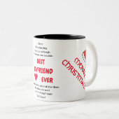 最高の彼氏、ヘッドセクールットを持つ若い男 ツートーンマグカップ (正面右)