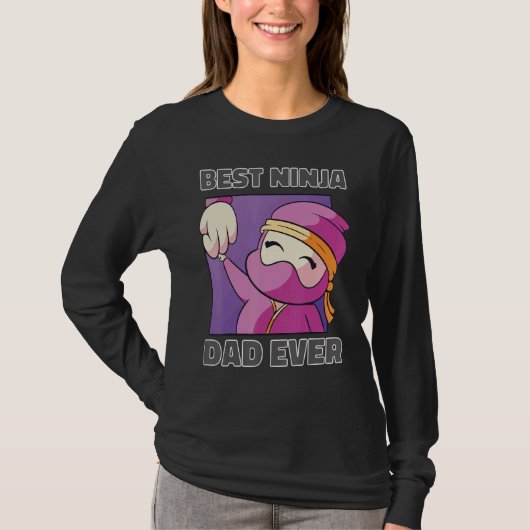 最高の忍者パパ Tシャツ (正面)