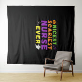 最高の怖いナース史上最高のハロウィーンクラシック タペストリー (インサイチュ(横))