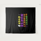 最高の怖いナース史上最高のハロウィーンクラシック タペストリー (正面(横))