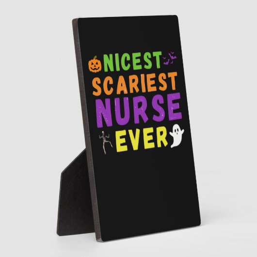 最高の怖いナース史上最高のハロウィーンクラシック フォトプラーク (側面)