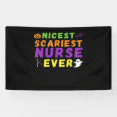 最高の怖いナース史上最高のハロウィーンクラシック 横断幕 (横)