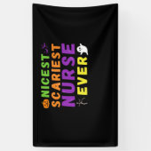 最高の怖いナース史上最高のハロウィーンクラシック 横断幕 (縦)