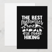 最高の思い出はハイキングで作られる 招待状 (正面/裏面)