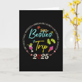 最高の思い出 2025 ガールズトリップ 友達との休暇 カード (黄色い花)