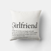 最高の恋人の定義モダン的なシック クッション (裏面)