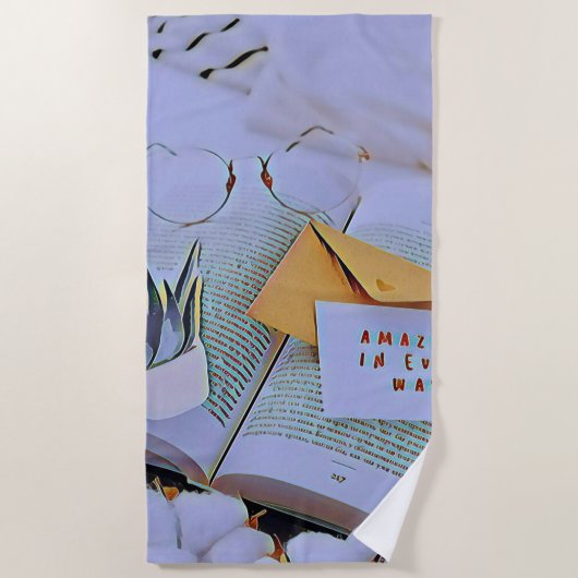 最高の恋人への贈り物 ビーチタオル (正面)