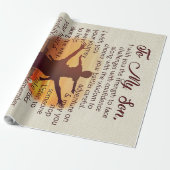 最高の息子の贈り物 |マイソン引用文 ラッピングペーパー (アンロールド)