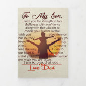 最高の息子の贈り物 |マイソン引用文 三つ折り案内状 (カバー)