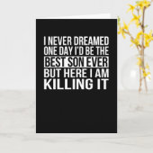 最高の息子 カード (黄色い花)