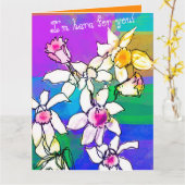 最高の悔やみや弔慰/サポートフローラグリーティングカード カード (黄色い花)