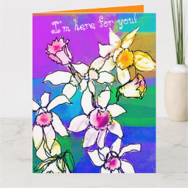 最高の悔やみや弔慰/サポートフローラグリーティングカード カード