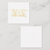 最高の想像-スクエアカード スクエア名刺 (正面/裏面)