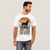 最高の愛犬家の父は今でも元気 Vintage Dog Dad Tシャツ デザイン_1 (正面フル)