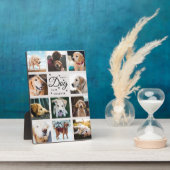 最高の愛犬 イエロー Rustic フォト コラージュ パウ フォトプラーク (側面)