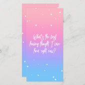 最高の感じPastel Gradientブックマークカード シーズンカード (正面/裏面)