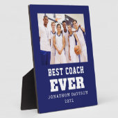 最高の指導者 写真 名前 年度 チーム 青 白 フォトプラーク (側面)