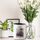 最高の操縦士の誕生日２ 写真 飛行機 雲 ツートーンマグカップ